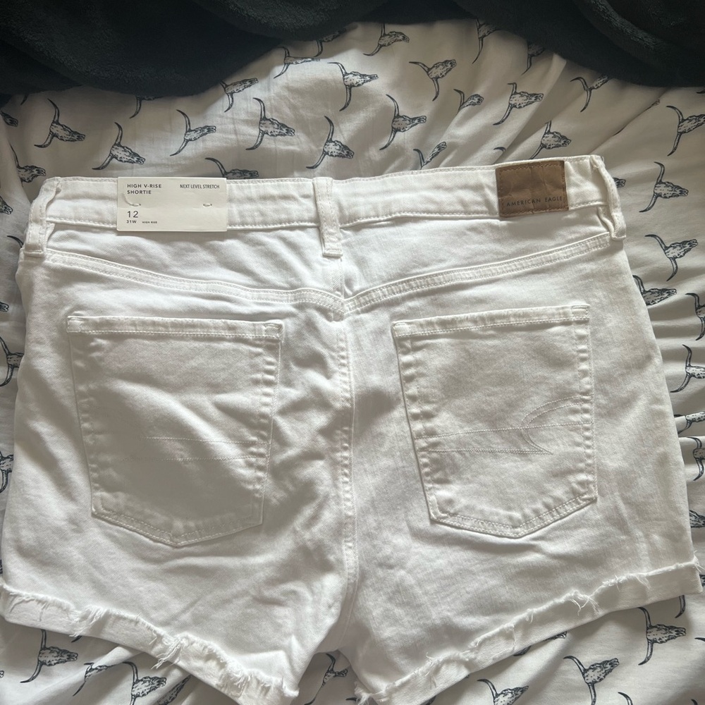 American Eagle Outfitters White Jean Shorts